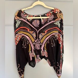 Free people- flowy colorful top
